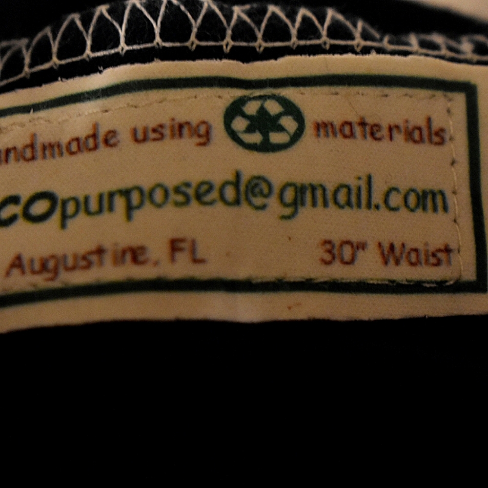 COPY - Boho upcycled Hand-made mini skirt  using recycled materials Applique/Em… - Picture 8 of 9